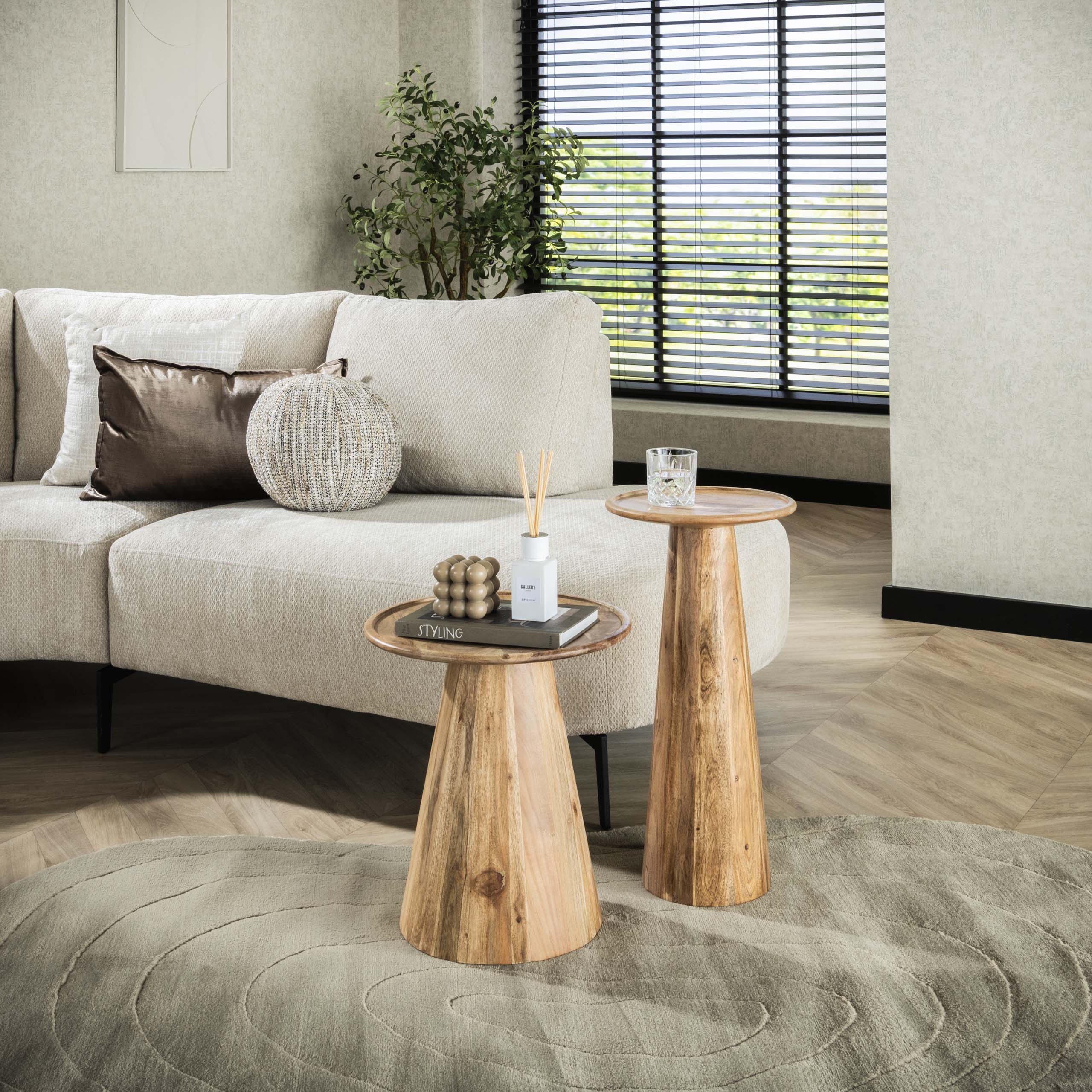 Bijzettafel set/2 Cone